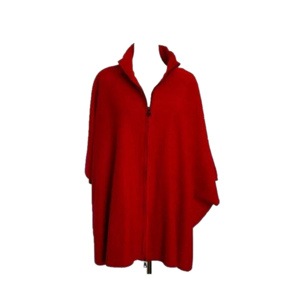 Anne Klein Red Cape Jacket - Picture 2 of 9